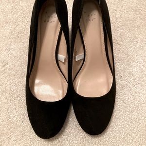 a new day suede wedges